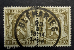 Belgie Belgique - 1935 - OPB/COB N° 420 ( 2 Values ) Klein Staatswapen / Petit Sceau Obl. Bleharies - 1935-1949 Small Seal Of The State