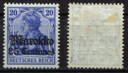 Deutsche Kolonie Marokko Michel-Nr. 49 Ungebraucht - Morocco (offices)