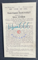 CLAERHOUT Remi Camiel °HULSTE 1864 +AALBEKE 1939 - HERMAN - Obituary Notices