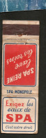 SPA MONOPOLE LES EAUX DE SPA - SPA REINE LAVE LES REINS - OLD MATCHCOVER ISSUED BELGIUM - Matchbox Labels