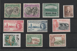 DOMINICA Col Anglaises Lot De 17 Timbres - Dominica (...-1978)