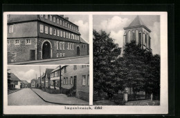 AK Imgenbroich /Eifel, Strassenpartie Und Kirche - Sonstige & Ohne Zuordnung