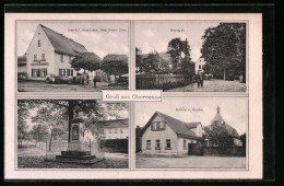 AK Obernessa, Gasthof Obernessa, Bes.: Alfred Zinn, Rittergut, Schule Und Kirche - Sonstige & Ohne Zuordnung