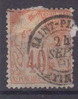 #212 COLONIES GENERALES N° 57 Oblitéré Saint-Pierre (Martinique) - Alphee Dubois