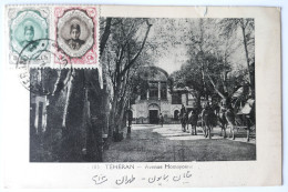 C. P. A. : IRAN : TEHERAN : Avenue Homayonne, Caravane De Chevaux,, Timbre En 1921 - Iran
