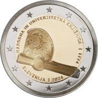 Eslovenia 2€ 2.024  2024  SC/UNC  "250.º Aniversario De La Biblioteca Nacional Y Universitaria De Esloveni"  T-DL-13.661 - Eslovenia