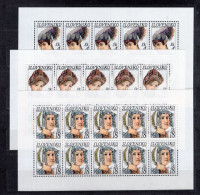Slovakia Mi 333-335 Folk Costumes Blocks Of 10 1999 MNH - Neufs