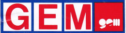 AUTOCOLLANT " GEM  "REF 89250 - Stickers