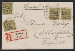 DEUTSCHES REICH 324 AW, 500 Mio. WALZENDRUCK ERSTTAGSBRIF, Selten, Geprüft BPP - Covers & Documents