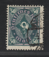 Dt. Reich  209 PY,  50 Mk. VIERPASS-Wasserzeichen, SELTEN, Geprüft, KW 1100,- € - Used Stamps