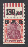 Dt. Reich  155 II PF IV WOR **  PLATTENFEHLER-RARITÄT, Geprüft BPP, KW 2500,- € - Unused Stamps