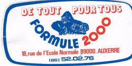 AUTOCOLLANT DE TOUT POUR TOUS FORMULE 2000 AUXERRE   REF 89257 - Stickers