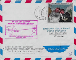 1ère Liaison Aérienne PARIS-NEW YORK- SAN FRANCISCO  Cie P.A.A. 1er  Avril 1967 - Avions