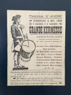 ALGÉRIE : ORAN 1928 " Kermesse De La Paroisse St André " 28x20,5cm - Historical Documents