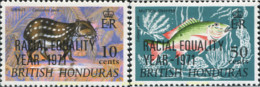 31337 MNH HONDURAS BRITANICA 1971 AÑO DE LA IGUALDAD RACIAL - British Honduras (...-1970)