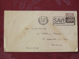 Ireland 1948 Cover To England - Arms - Bread Flour Slogan - Briefe U. Dokumente