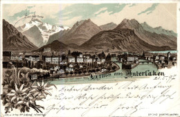 Gruss Aus Interlaken - Litho - Interlaken