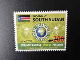 Sud-Soudan South Sudan 2020 Mi. ? SPECIMEN Non émis Unissued 200 SSP Struggle Against COVID-19 Pandemic Coronavirus - Emissions Communes