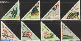 Albania 1973 Cactus Flowers 8v, Mint NH, Nature - Cacti - Flowers & Plants - Cactus