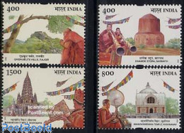 India 2002 Holy Places 4v, Mint NH, Performance Art - Religion - Music - Religion - Nuovi