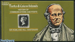 Turks And Caicos Islands 1979 Postal History 13v In Booklet, Mint NH, Nature - Transport - Horses - Post - Stamp Bookl.. - Post