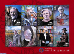 Jersey 2023 Société Jersiaise 8v M/s, Mint NH, History - Nature - Science - Archaeology - Flowers & Plants - Educati.. - Archäologie