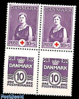 Denmark 1939 Red Cross Booklet Pane, Mint NH, Health - Red Cross - Ongebruikt