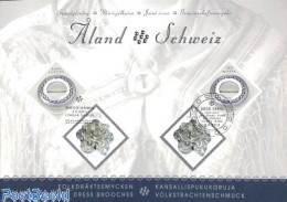 *Topical Covers 2015 Joint Issue Leaf Aland-Switzerland, Postal History, Various - Joint Issues - Art - Art & Antique .. - Emissions Communes