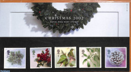Great Britain 2002 Christmas 5v, Presentation Pack, Mint NH, Nature - Religion - Trees & Forests - Christmas - Nuovi