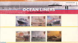 Great Britain 2004 Ocean Liners 6v, Presentation Pack, Mint NH, Transport - Ships And Boats - Nuovi