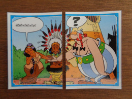 PANINI Astérix CARREFOUR N°105 & 104 Obélix Astérix Indien Squaw Indiaas Indian Indisch Indiano Indio - Franse Uitgave