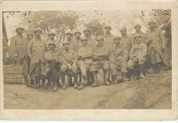 Themes Div-ref-XX913- Guerre 1914-18 - Carte Photo Groupe Poilus - Non Situé - - Weltkrieg 1914-18