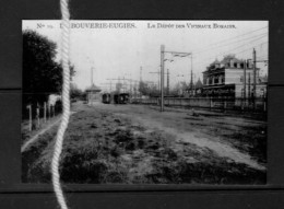 PHOTO LABOUVERIE FRAMERIES EUGIES DEPOT VICINAUX TRAM   HAINAUT   REPRO - Frameries