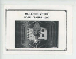 Saint Romain De Colbosc Insigne Gendarmerie Nationale Voeux 1997 Adjudant-Chef Lefebre Empis Muliterno Gendarmes (double - Saint Romain De Colbosc