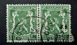 Belgie Belgique - 1935 - OPB/COB N° 425 ( 2 Values ) Klein Staatswapen / Petit Sceau Obl. Oosterzele 1936 - 1935-1949 Small Seal Of The State