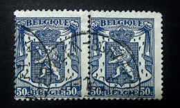 Belgie Belgique - 1935 - OPB/COB N° 426 (2 Values ) Klein Staatswapen / Petit Sceau Obl. Schaarbeek 39 - 1935-1949 Small Seal Of The State