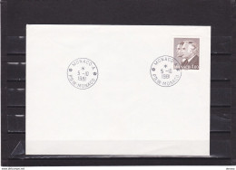 MONACO 1981 PRINCES Premier Jour Yvert 1285 - FDC