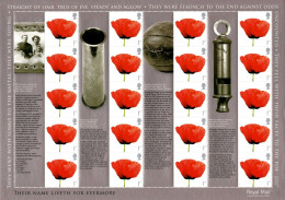 2008 - GB There Name Liveth For Evermore 20 X 1st Smiler Sheet SG LS55 (MNH) - Ungebraucht