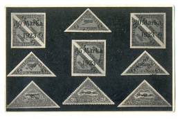 Estonia Estonian Stamps Ad PC 1920s N 7 - Timbres (représentations)