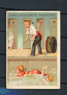 CHROMO - MAGASIN “AS - FIL AU PATRIOTE” - FORCE RÉGULARITÉ SOUPLESSE - (NAGEUSE) - Sonstige & Ohne Zuordnung