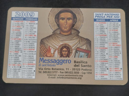 Calendarietto Calendrier 2009. Messaggero Di S. Antonio. Padova. Condizioni Eccellenti. Plastificato - Small : 2001-...