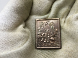 Espana Spain - Nuestra Senora Rosario Da Fatima Virgin Mary Virgen De Fatima Silver Medal Medaille Argent - Other & Unclassified