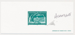France 2000 - Epreuve / Proof Signed By Engraver Parliament Of Brittany - Rennes - Sonstige & Ohne Zuordnung