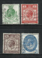 0335-SERIE  GRAN BRETAÑA COMPLETA JORGE V 1929 U.P.U Nº 179/82 VALOR 20,00€ USADO.INGLATERRA REINO UNIDO. ************** - Used Stamps