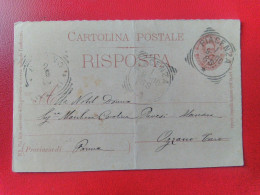 CARTOLINA POSTALE - RISPOSTA - PARMA - ANNO 1900 - Altri & Non Classificati