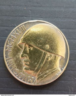 COIN MONETA MUSSOLINI 20 LIRE ARGENTO BRONZO BIMETALLICA 1920 PROOF - 1861-1878 : Victor Emmanuel II