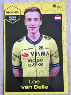 Card Loe Van Belle - Team Visma-Lease A Bike - 2025 - Cycling - Cyclisme - Ciclismo - Wielrennen - Radsport