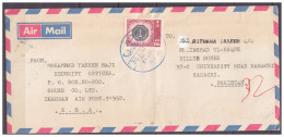 USED AIR MAIL COVER SAUDI ARABIA TO PAKISTAN VERY LIGHTLY FOLDED  (56 ) - Arabia Saudita