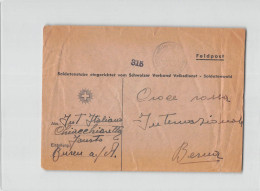 8164 01 HELVETIA FELDPOST INTERNATO ITALIANO TO CROCE ROSSA BERNA - WITHOUT TEXT - Abstempelungen