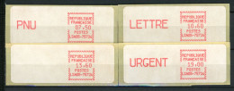 BT-7  Timbres De Distributeur 4 Vignettes LSA05-75724 N° 27 à 30 ** Mais Faciale Plus élevée.  A Saisir !!! - 1981-84 LS & LSA Prototypes